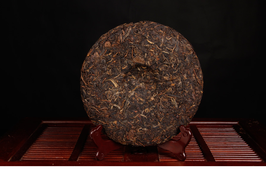 【中期老茶 南方干仓】中茶牌茶叶 云南普洱茶 2007年9081印级圆茶生