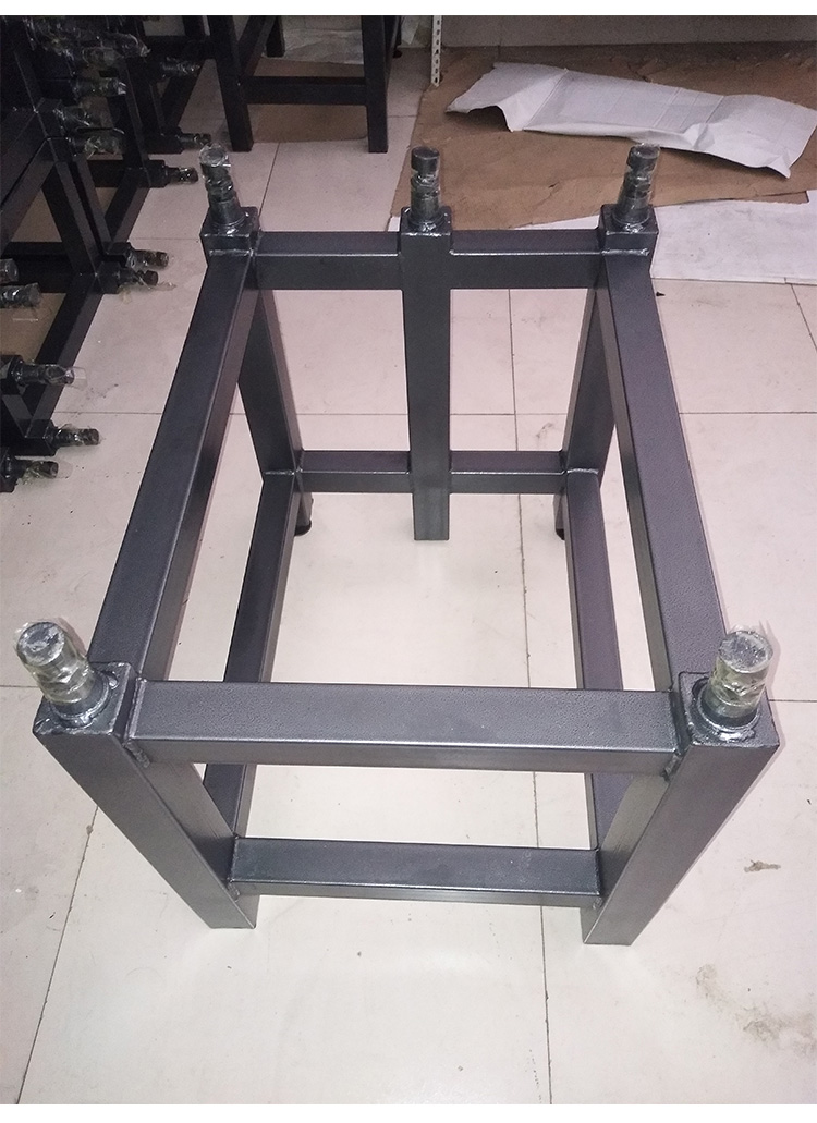 高玛大理石平台检验检测平台大理石平板支架烤漆焊铁方管铁架 可定制