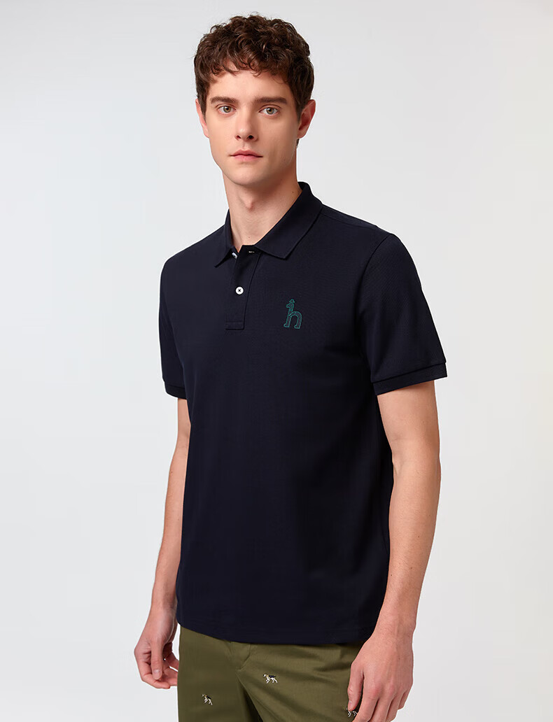 HAZZYS Men's Cooling Short-Sleeve POLO Shirt ASTZE0CBX72, Gray GE M (170/92A46) 6