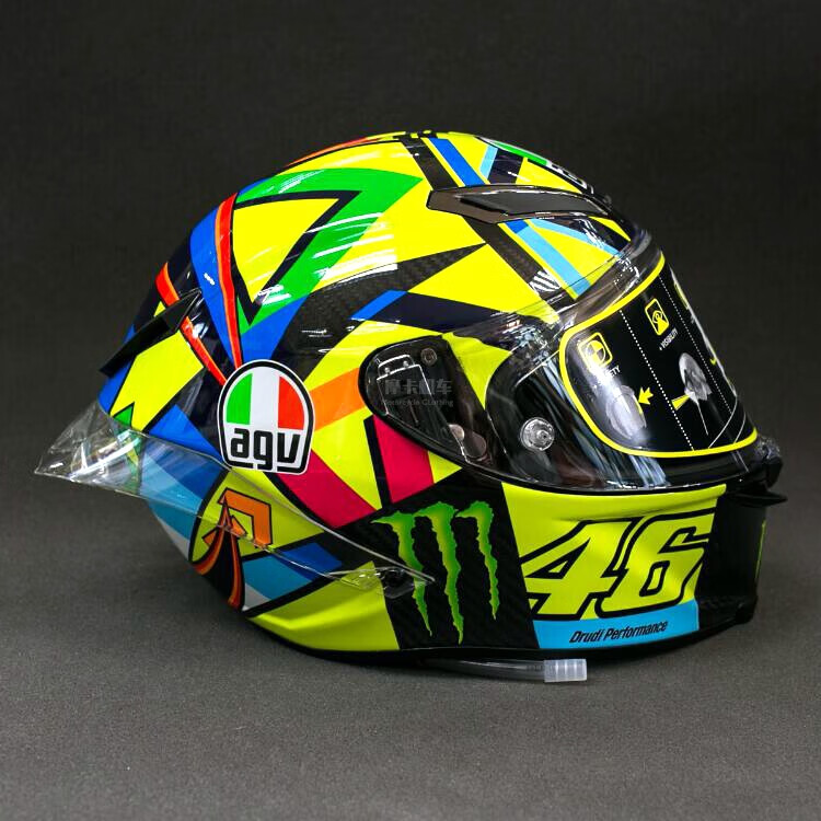 agv pista gprr70周年罗西日月罗拉轨迹串珠摩托车赛道碳纤维头盔