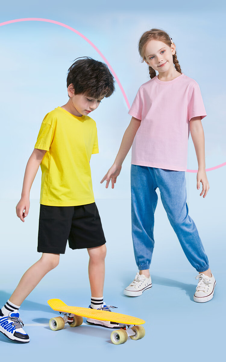 Jeanswest Girls' Summer 2026 Casual Short Sleeve T-Shirt Stylish Half Sleeve Top for Older Children 2