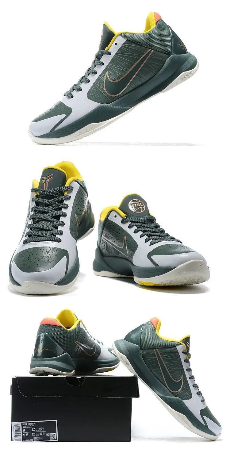 【官方自营旗舰】5代蓝球鞋 zoom kobe 5 黑白李小龙黑白金碳板气垫