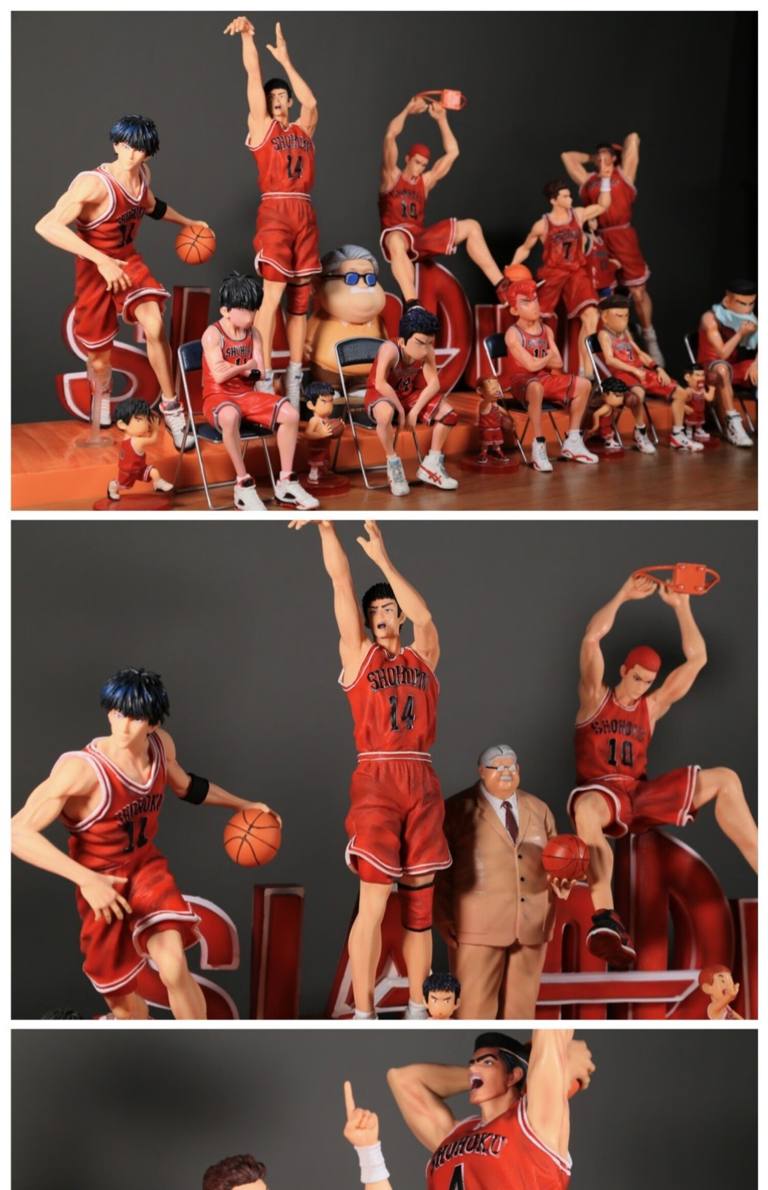 灌篮高手超大湘北五虎樱木花道流川枫三井寿gk模型摆件礼物男 超大