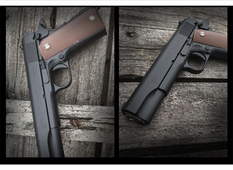 1205绝地吃鸡合金模型抛壳精工m1911手金属拆卸军迷模型男孩玩具枪