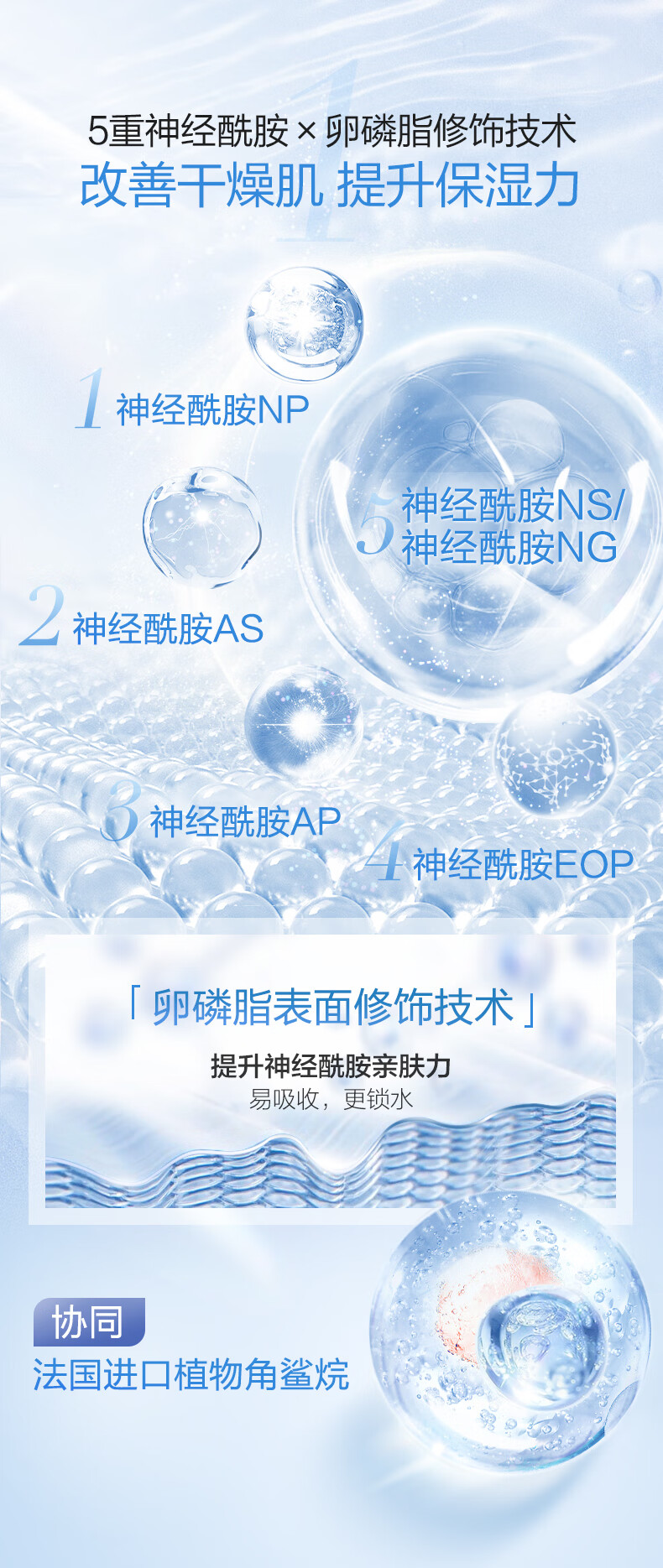 高姿蜂巢水库面膜女补水保湿虾青素修护免洗琐水保湿焕采熬夜护肤品 修护面膜40片