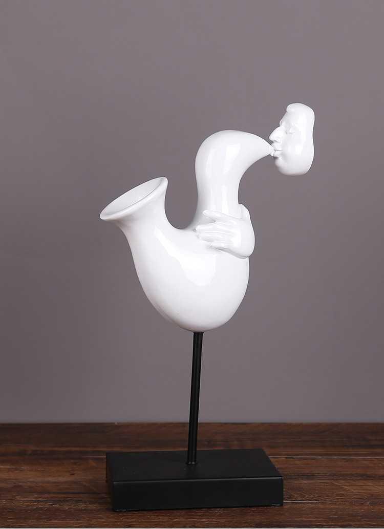 醉季小提请萨克斯大提琴雕塑艺术音乐人乐队摆件客厅摆设客厅装饰品