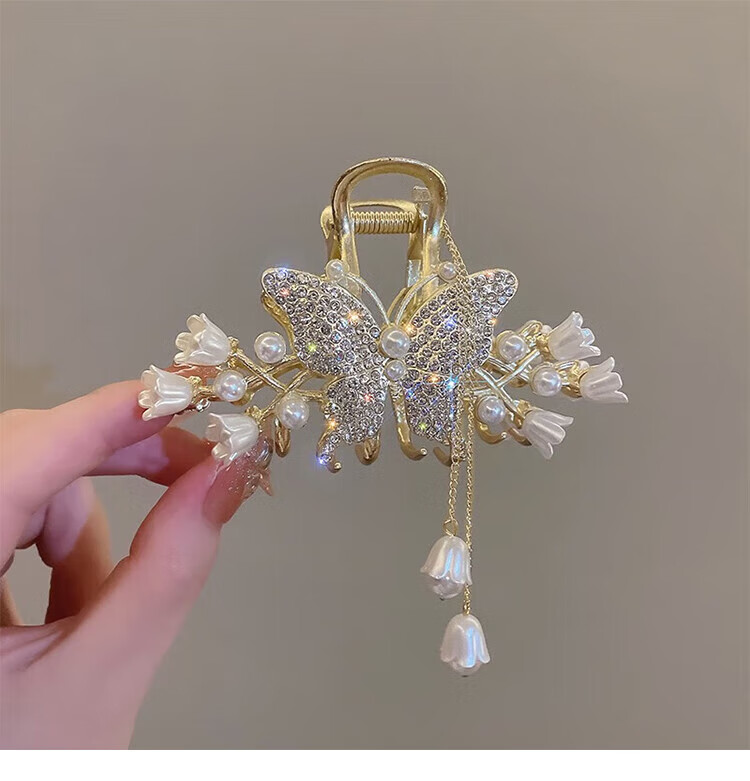 Dijing Wheat Spike Hair Clip, High-End Women's Hair Accessory, 2026 Shark Clip, Back of Head Claw Clip, Birthday Gift for Girlfriend 9