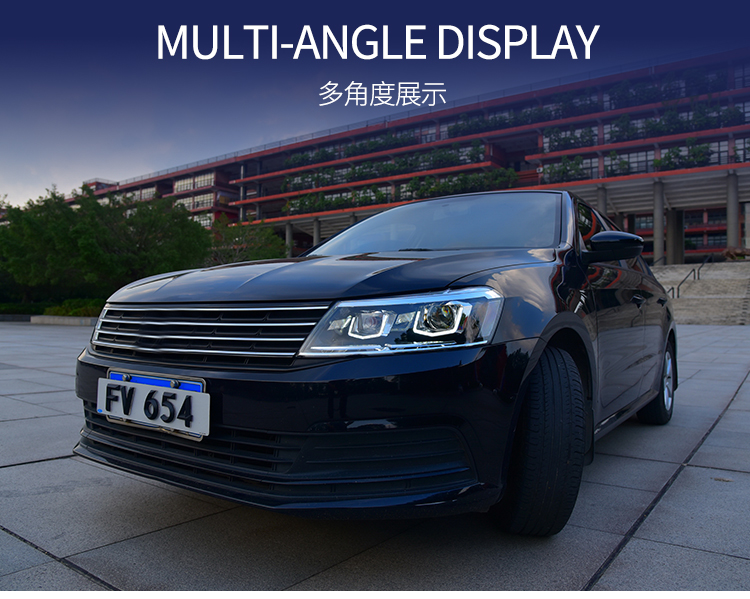 tyui大i众新朗逸大灯总成1214款改装led大灯led日行灯双光透镜氙气