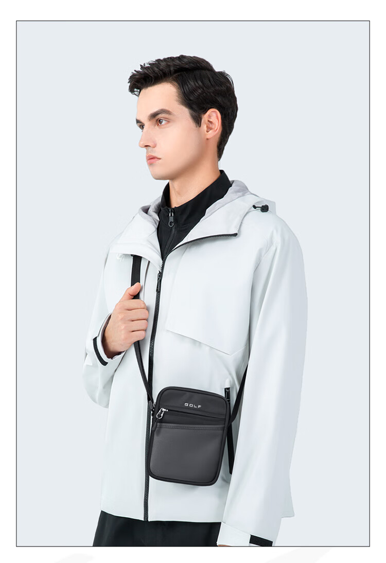 GOLF Men's Casual Shoulder Bag Lightweight Sports Crossbody Bag Commuter Phone iPad Bag Water-Resistant Outdoor 8