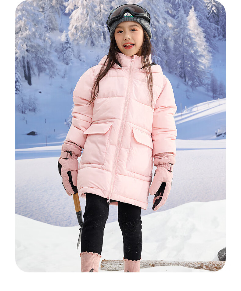 JEANSWEST Boys' Cotton Padded Jacket Autumn Winter 2025 Girls' Cotton Coat Warm Children's Cotton Clothes Windproof Winter Outerwear for Older Kids 5