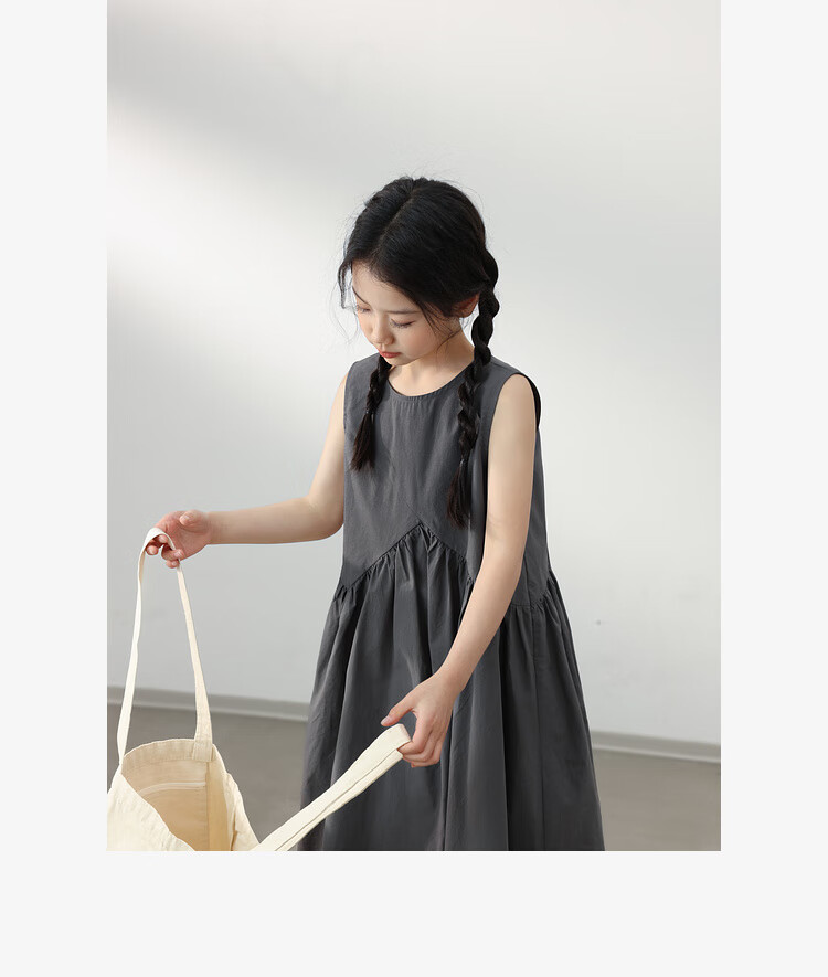 LUSON Chen Da Zhu Children's Clothing, Girls' Summer Dress, New Style for 2025, Korean Fashion, Stylish Children's Thin Sleeveless Dress 25