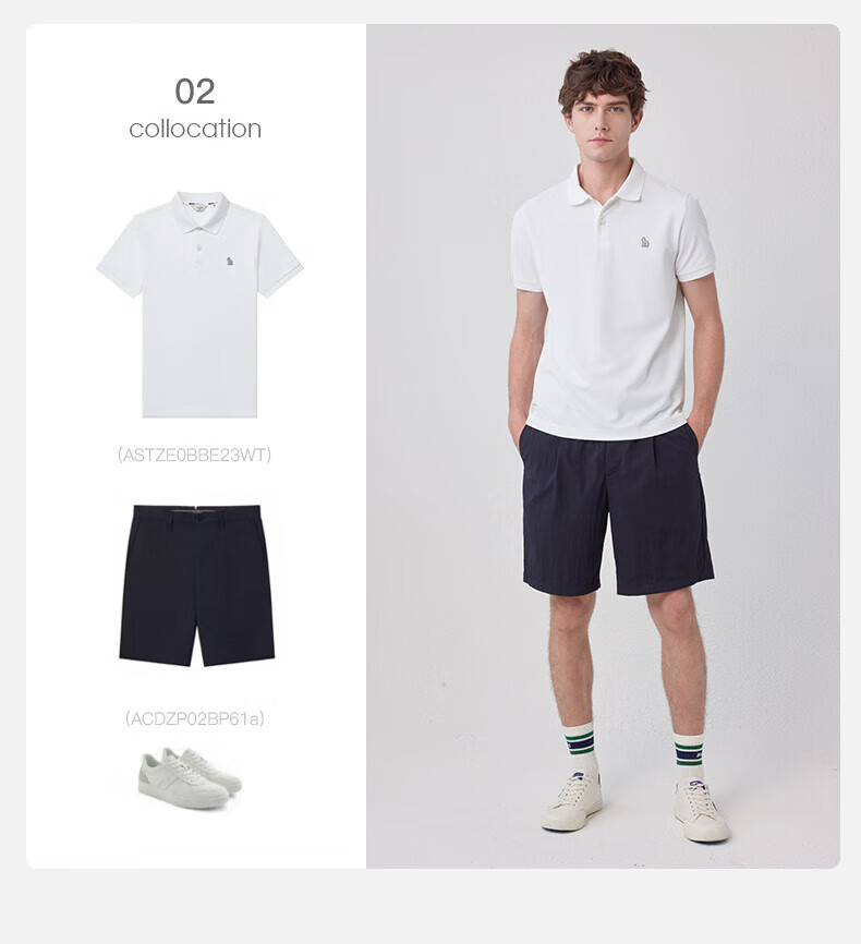 HAZZYS Men's Clothing, Summer [Cooling/Antibacterial/Mite-Proof] Short-Sleeve Polo Shirt for Men ASTZE0BBE23 6