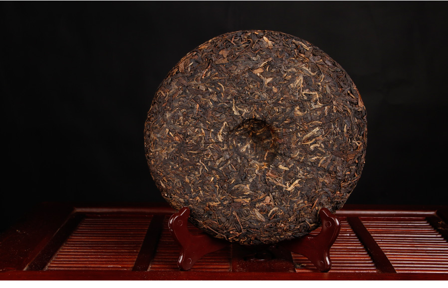 【中期老茶 南方干仓】中茶牌茶叶 云南普洱茶 2007年9081印级圆茶生