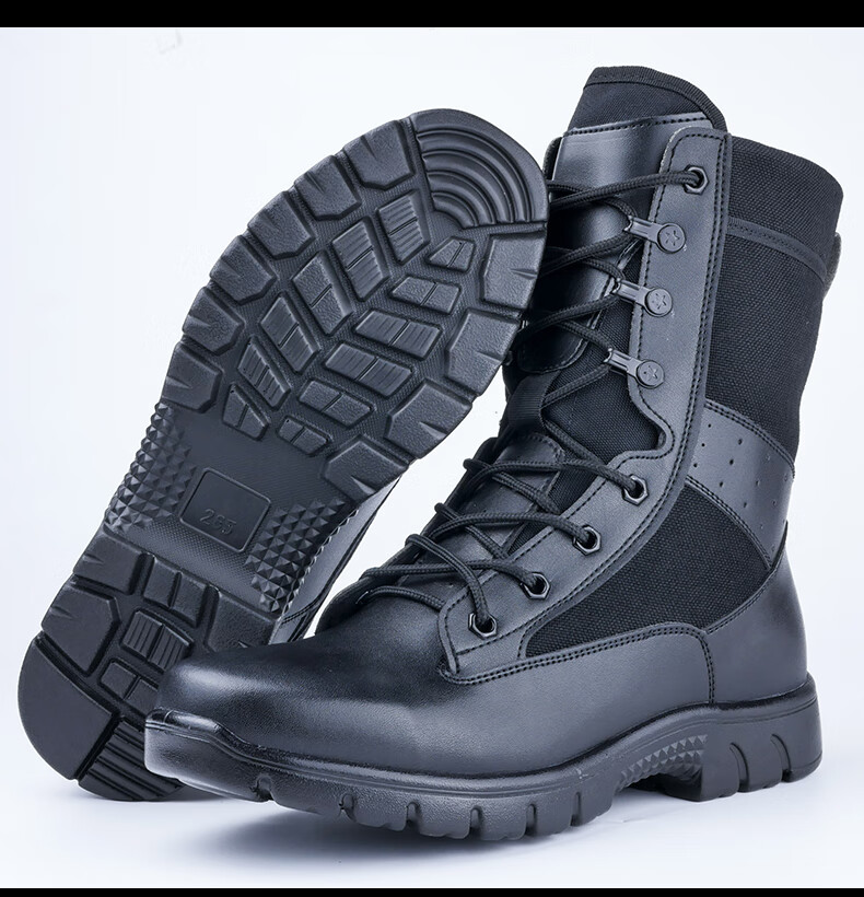 鞋新式户外超轻耐磨战靴男女安检鞋夏季网眼大码拉链保安鞋作战训靴