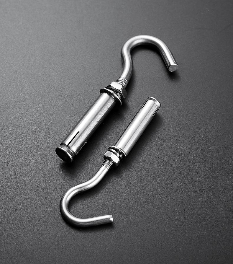 xmsj 304不锈钢膨胀挂钩m6m8m10m12秋千热水器膨胀栓螺丝钩子拉爆