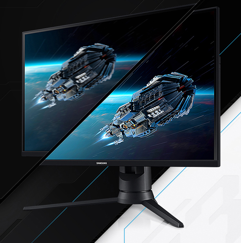 三星(samsung) 电竞显示器玄龙骑士 144hz游戏升降旋转屏f24 官方标配