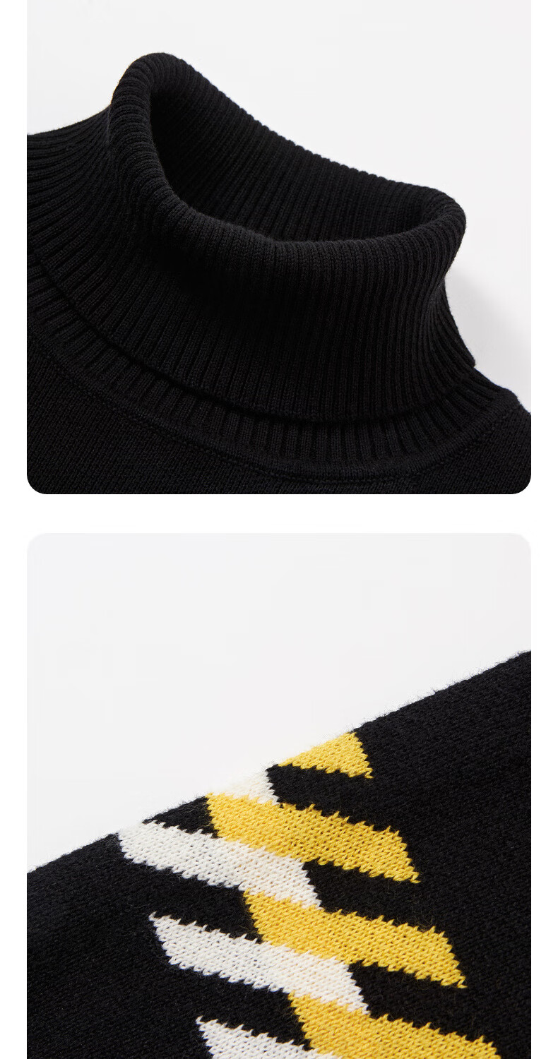 MQD Winter New Boys' Turtleneck Thickened Warm Sweater 11