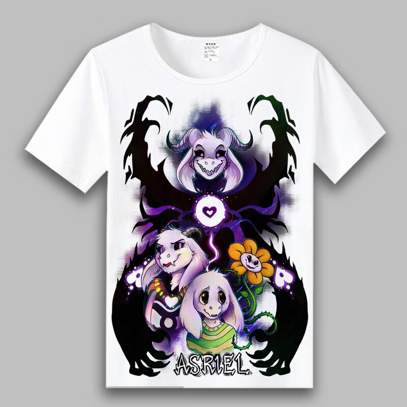 undertale传说之下t恤骷髅兄弟男女周边短袖儿童衣服sans游戏上衣哈昱