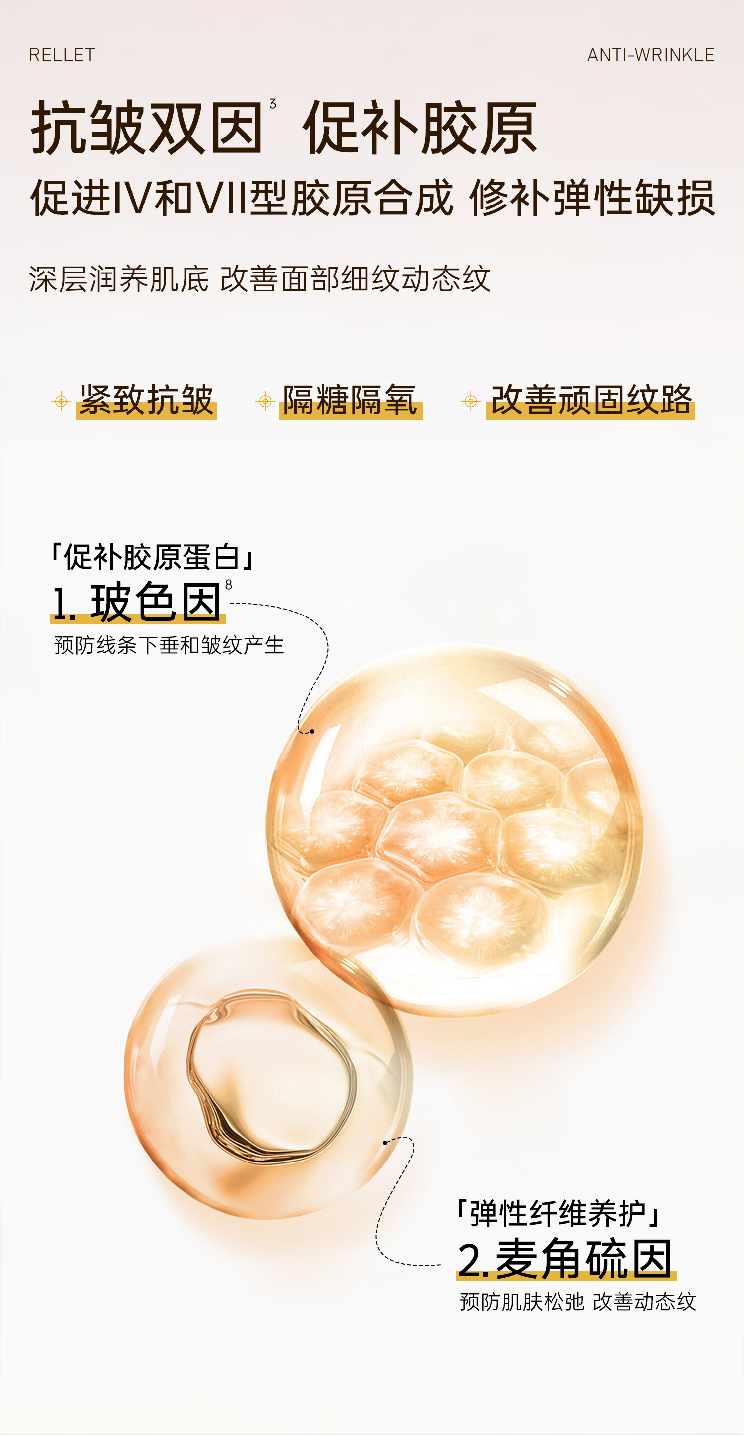 颐莲（RELLET）御颜紧致臻享礼盒紧致乳液眼霜补水保湿5件套（洁面+水+乳液+眼霜+面霜）补水保湿紧致详情图片6