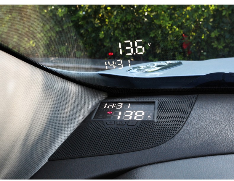 qefh八牌适用于别克昂科威抬头显示器hud显示屏一键自动升窗器改装