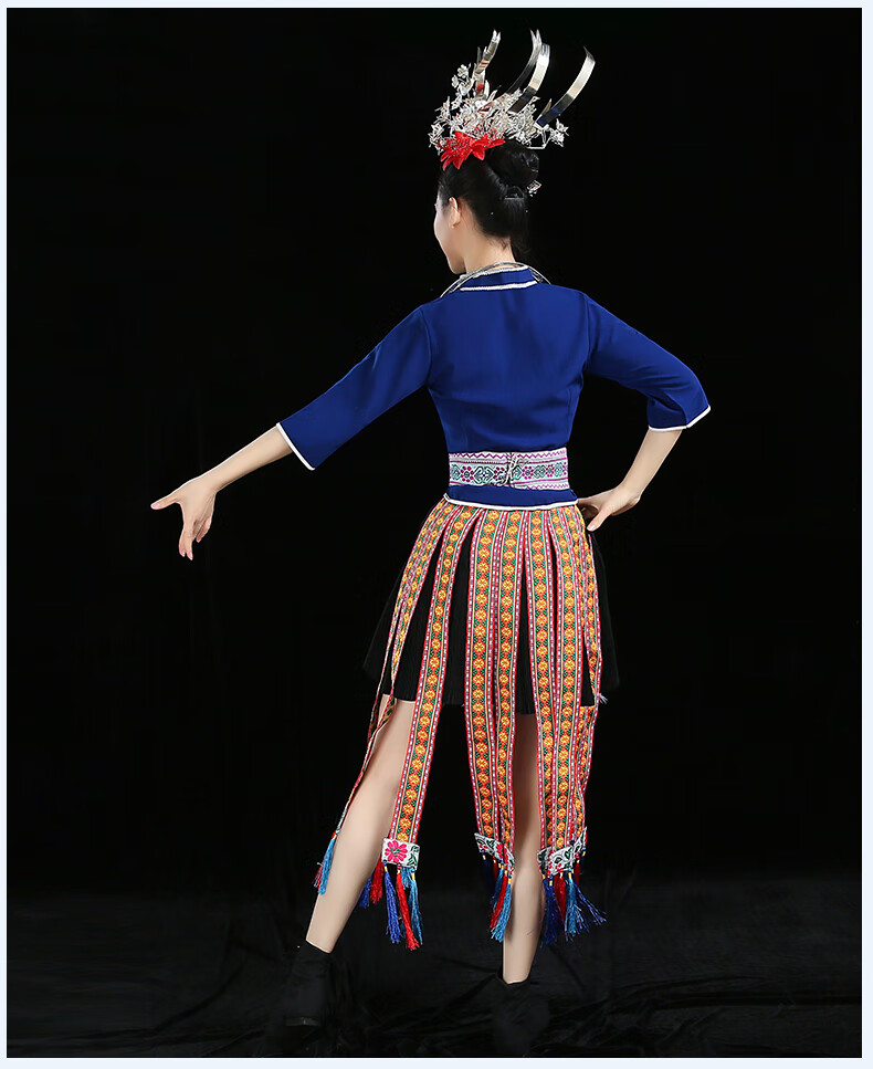 贵州苗族衣服女服装服饰全套舞蹈演出服云南少数民族风套装苗衣苗家