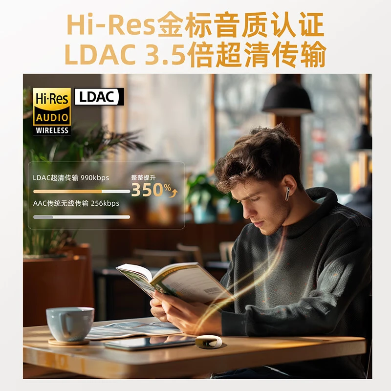 QCY MeloBuds Pro All-in-one True Wireless Bluetooth Headphones feature active noise cancellation, in-ear gaming, low-latency call noise cancellation, sports noise cancellation, and gold noise cancellation thumbnail 6