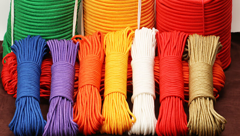 3-10mm彩色编织绳尼龙绳子捆绑绳丙纶绳装饰绳户外帐篷晾衣绳 4mm-20