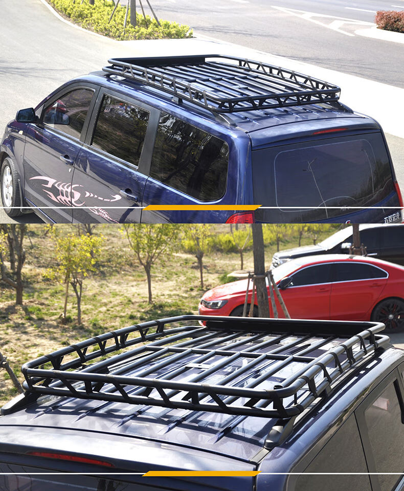 汽车行李框免横杆车顶架越野车行李架suv车顶框货架专用旅行架180120