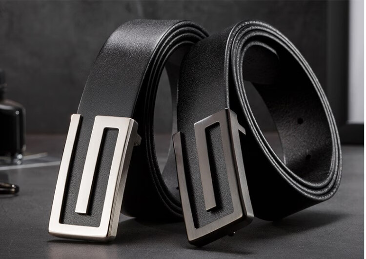 法玛莎品牌男士皮带青年纯牛皮真皮腰带g字母年轻人百搭时尚韩版潮男