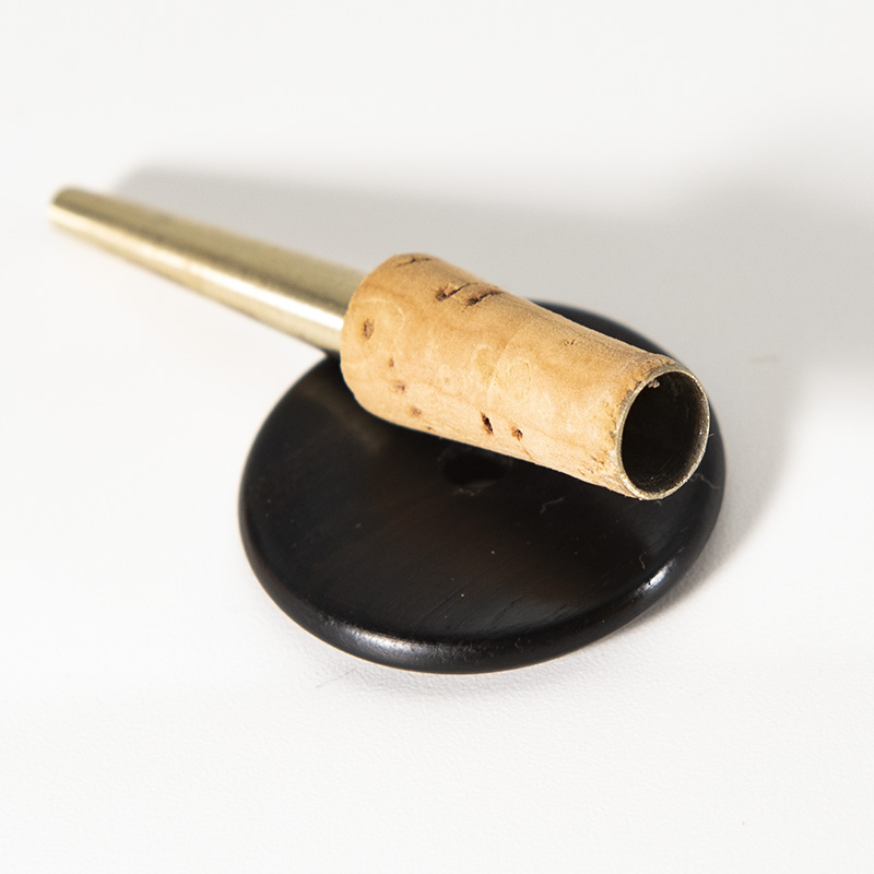曲漾 新款唢呐芯子钦子配木气盘铜加厚焊接锁呐芯专业唢呐天心 降b调