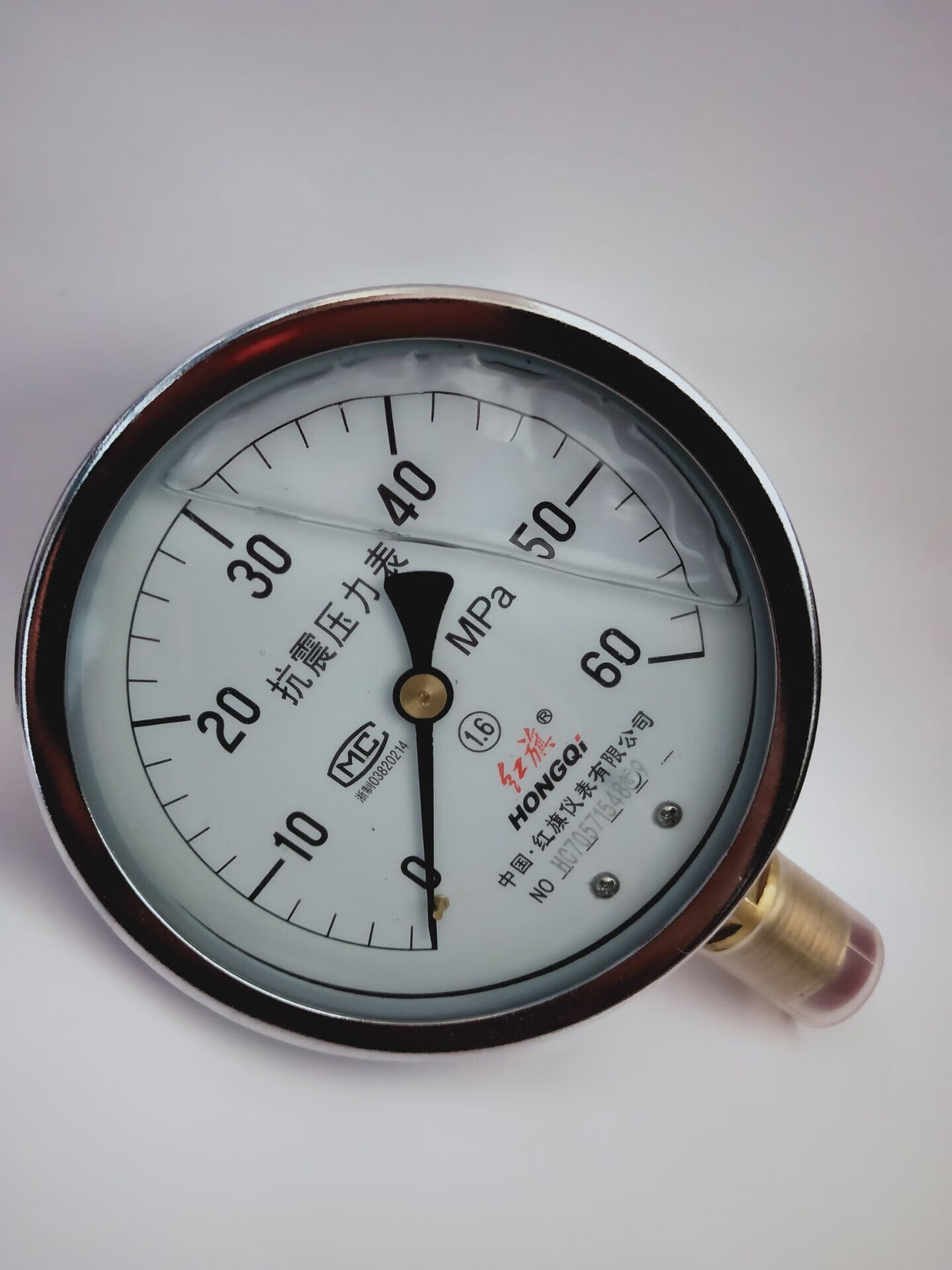 ytn-100中国红旗仪表抗震液化气油压表压力表0-1.6/2.5/40/60mpa 0.