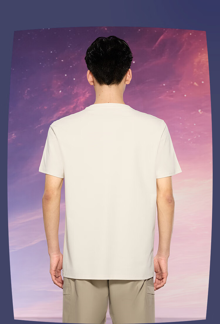 HLA Men's T-Shirt, Three-Body Collaboration Series, Round Neck, Cool-Feeling Short Sleeve, for Summer [Quality Assurance] 6