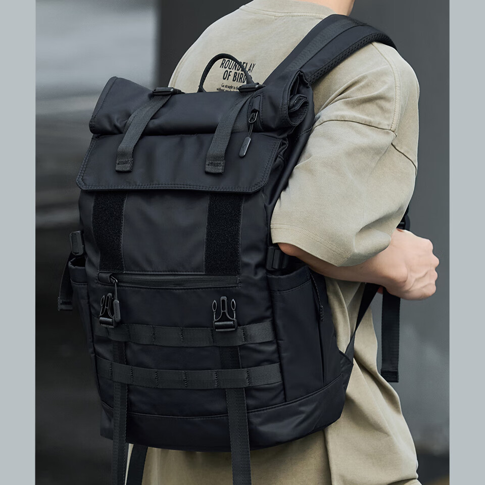 Seven Wolves Men's Large Capacity Backpack Travel Bag Outdoor Hiking Bag Business Short Trip Laptop School Bag 9