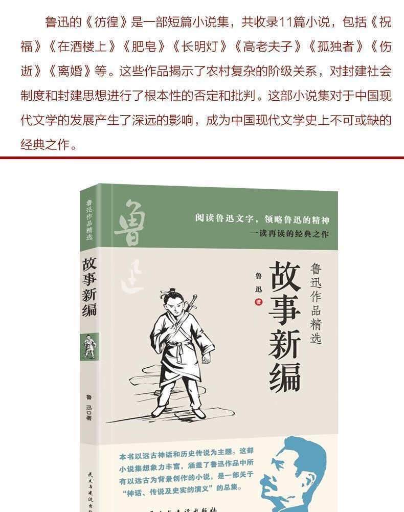鲁迅全集全10册朝花夕拾故事新编热风10册鲁迅全集彷徨杂文集呐喊野草呐喊彷徨经典作品杂文集 鲁迅全集全10册详情图片4