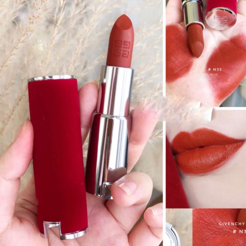 纪梵2022圣诞限量米其林口红唇釉n27clean 小粉皮大理石纹唇膏n110