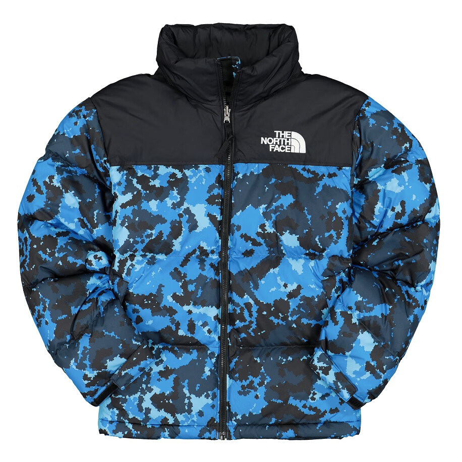 旗舰美版现货tnf绒服1996暴力橙黑粉白色男女北面保暖防寒 迷彩男款