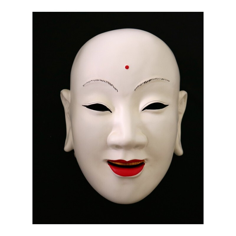 儿童孙次郎面具般若面具能剧面具鬼首小丑树脂面具工艺品喜剧面具奶爸