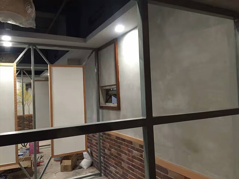 清水混凝土漆毛坯房水泥漆墙白色室内仿古做旧艺术仿内墙水泥墙清漆