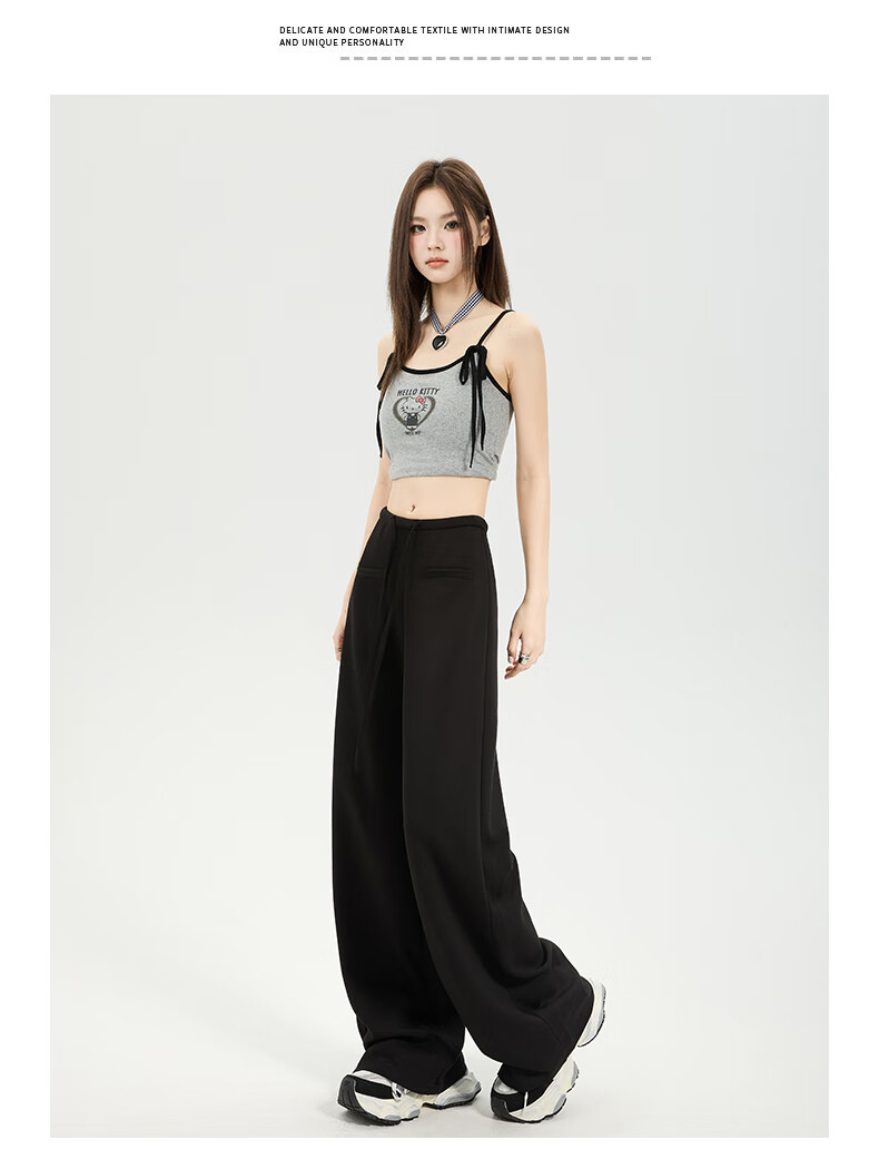 Romon [Soft and Smooth] Women's Casual Summer Pants Lazy Cool Slim Flared Long Trousers Light Gray XL 18