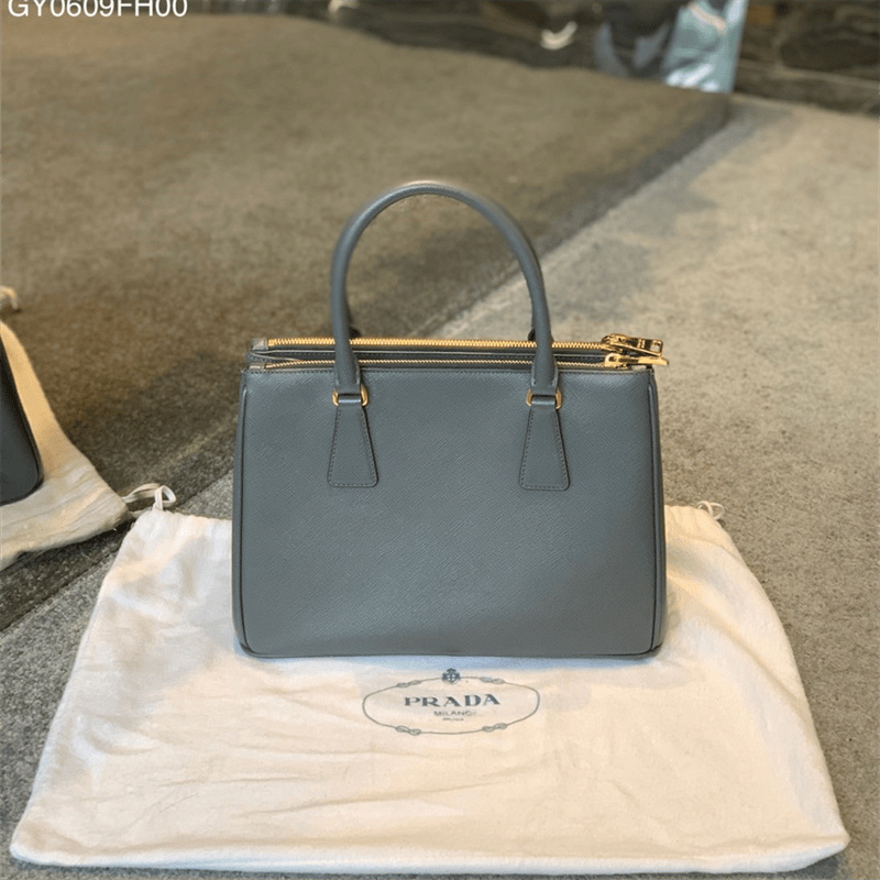 【二手99新】prada 普拉达小号杀手包 经典款 大象灰 尺寸28*20 女士