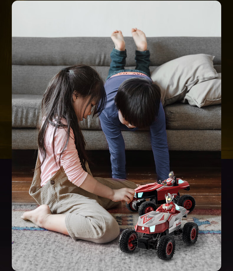 LIVING STONES Classic Ultraman Remote Control Car Tank with Gesture Sensing, Four-Wheel Drive, And Shooting Function - Children's Toy, Birthday Gift for Boys 13