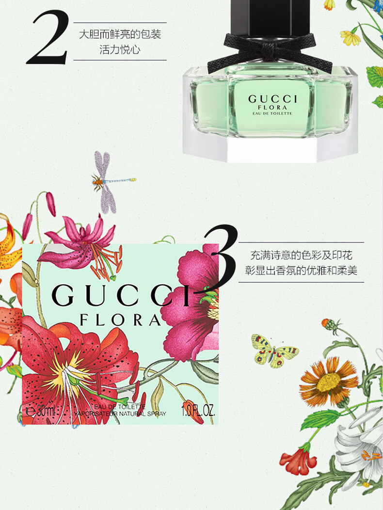 古驰（GUCCI）节日礼物 精致女士香水 持久留香淡香氛送男友女友情人节礼物 罪爱女士淡香水 50ml （版本随机）
