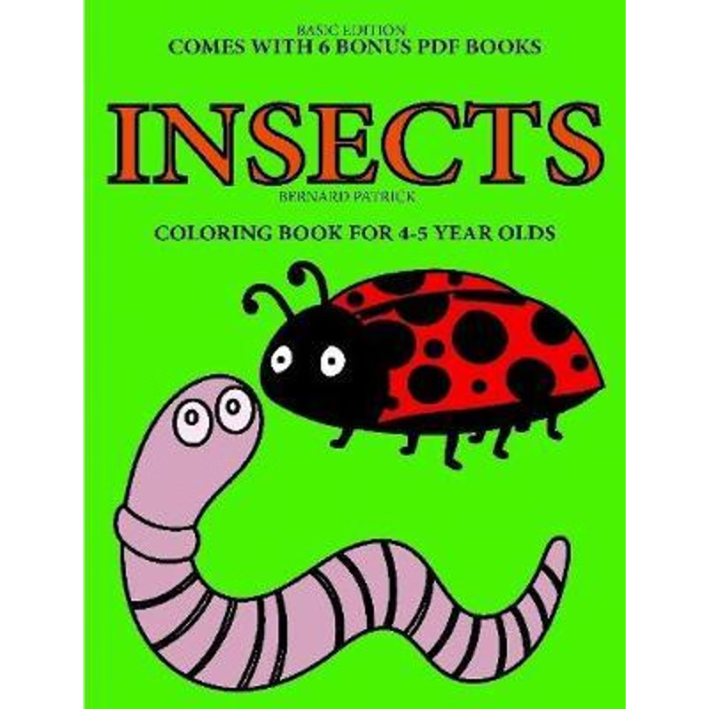 按需印刷Coloring Book for 4-5 Year Olds (Insects)[9780244262327]