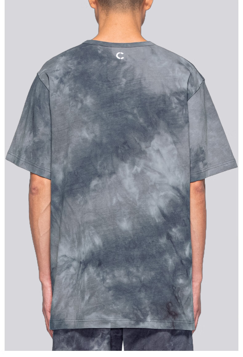 【clot clottee】 胸前logo刺绣 扎染短袖t恤 陈冠希主理 黑色 00l