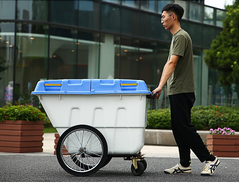 环卫垃圾车400l手推车大型保洁生活垃圾清运车市政物业小区塑料户外