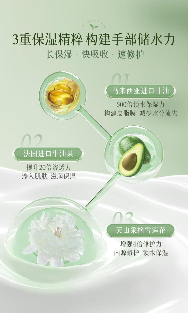 BUV山茶花护手霜长效保湿滋润冬季防干裂持久留香提亮烟酰胺38节礼物 【第三支零元】山茶花护手霜150g