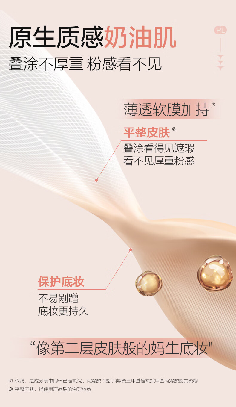 Passional Lover恋火PL看不见粉底液+妆前乳  蹭不掉粉底液+定妆喷雾持妆遮瑕组套 看不见粉底液10g+妆前乳15g 01象牙白