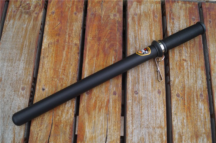 橡胶棒巡逻保安棍车载防身棍保安执勤橡胶棍户外橡皮棍pc辊训练棍 带