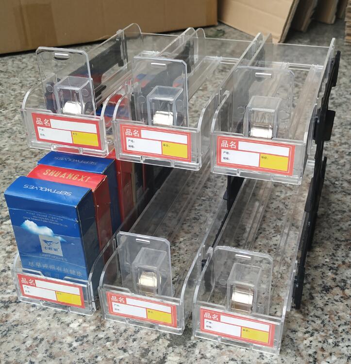 双层推烟器全自动带弹簧两层烟架子叠放2层推进器超市便利店双层推拉