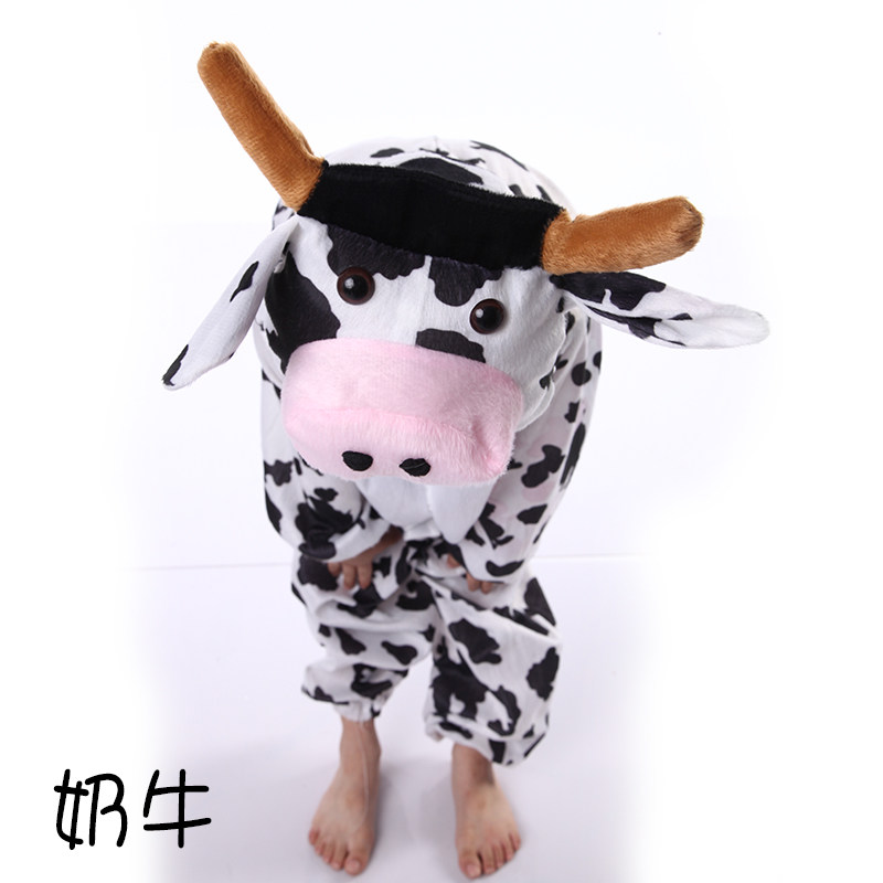 睡衣儿童动物演出服装小鸡大灰狼恐龙老虎幼儿园卡通衣服表演服饰qc